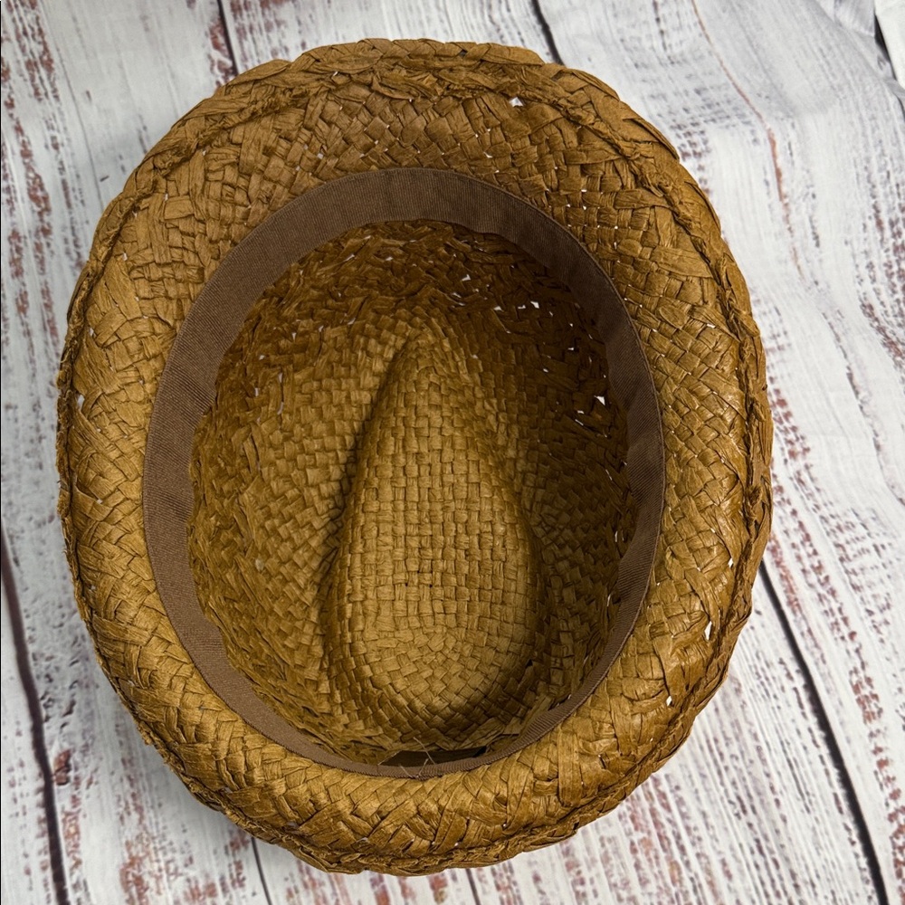 D&Y Brown Woven Fedora Hat - Picture 7 of 15